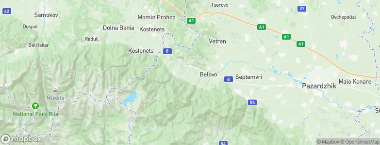 Momina Klisura, Bulgaria Map