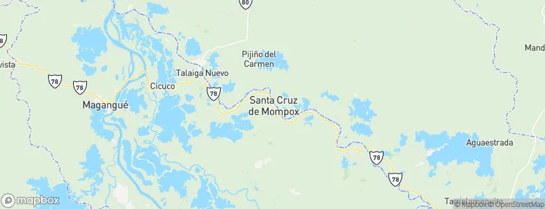 Mompós, Colombia Map