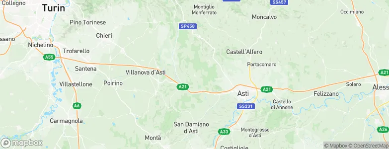 Monale, Italy Map