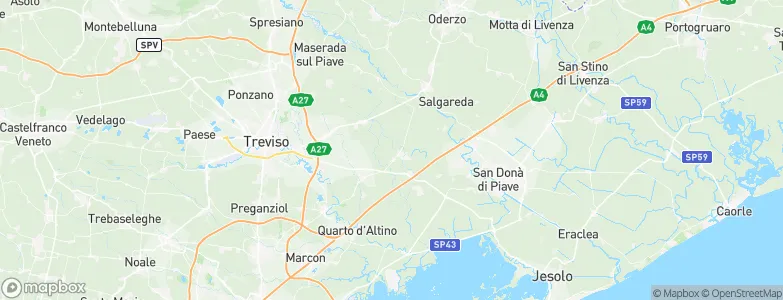 Monastier di Treviso, Italy Map