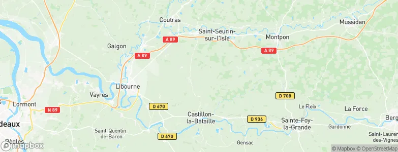 Monbadon, France Map