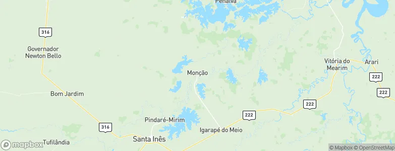 Monção, Brazil Map