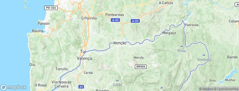 Monção, Portugal Map