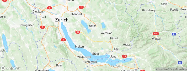 Mönchaltorf, Switzerland Map