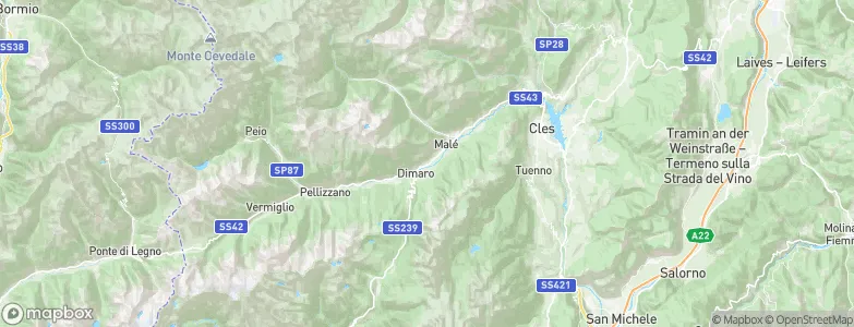 Monclassico, Italy Map