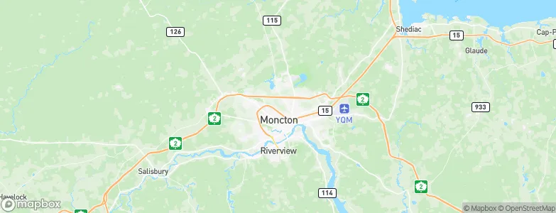 Moncton, Canada Map