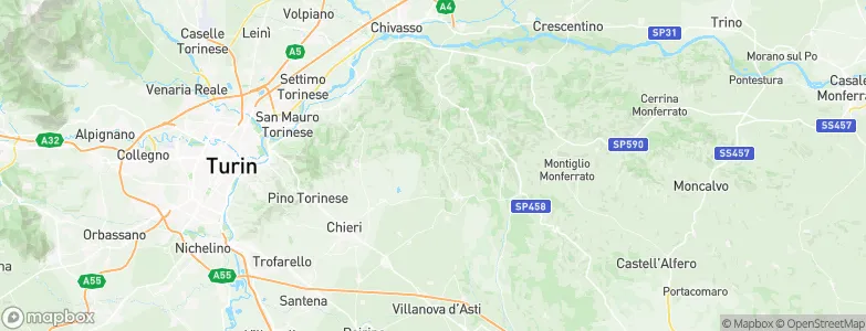 Moncucco Torinese, Italy Map