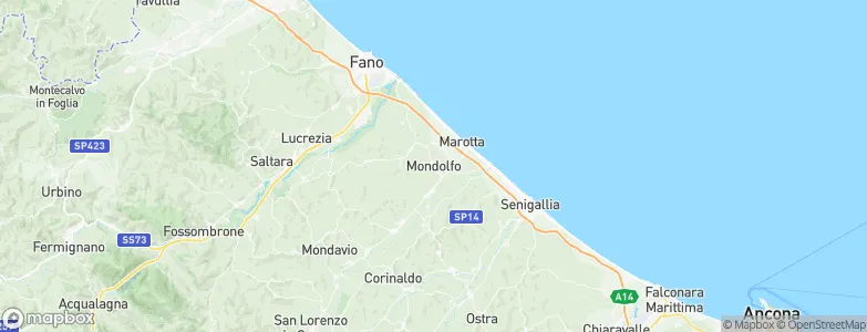 Mondolfo, Italy Map
