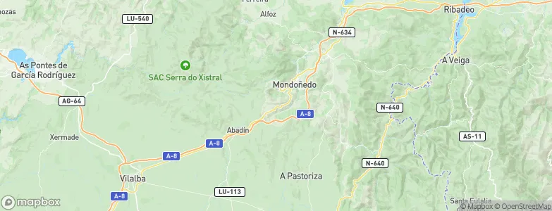 Mondoñedo, Spain Map