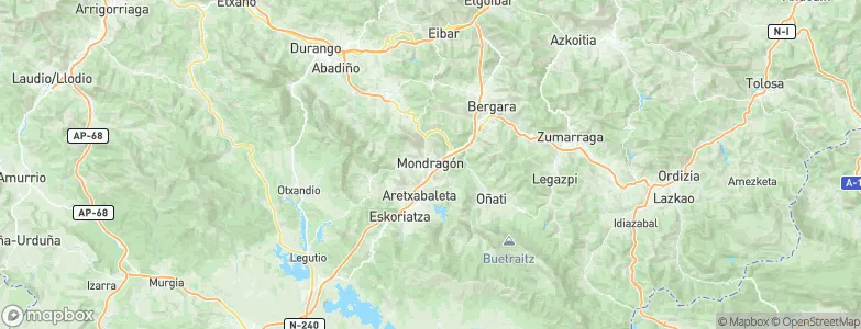 Mondragón, Spain Map