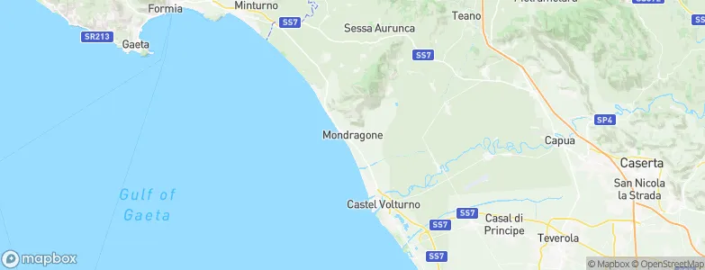 Mondragone, Italy Map
