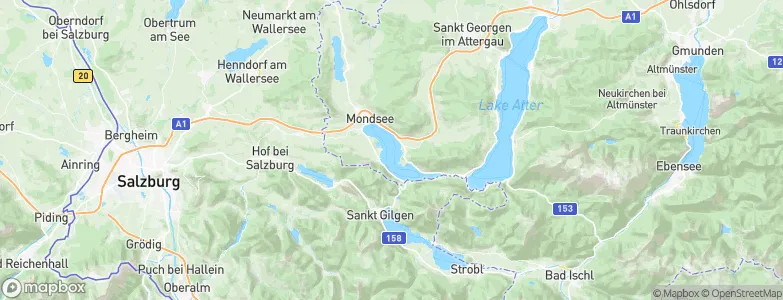 Mondsee, Austria Map