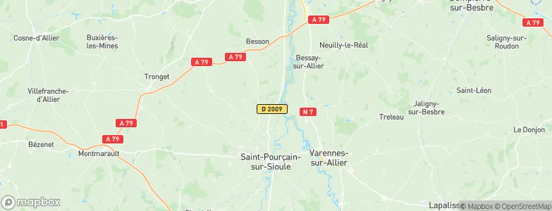 Monétay-sur-Allier, France Map