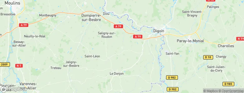 Monétay-sur-Loire, France Map
