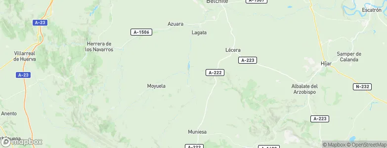 Moneva, Spain Map