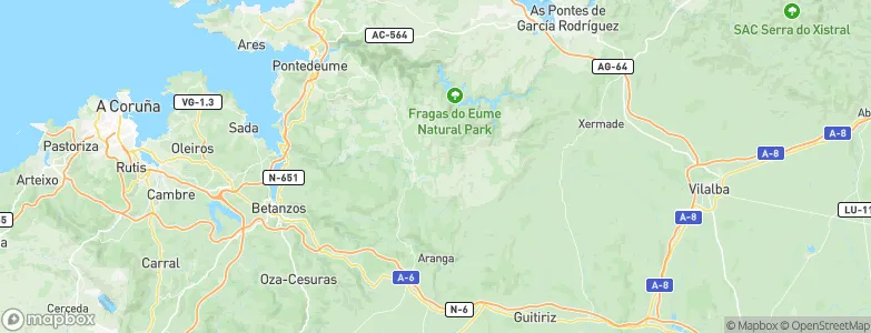 Monfero, Spain Map