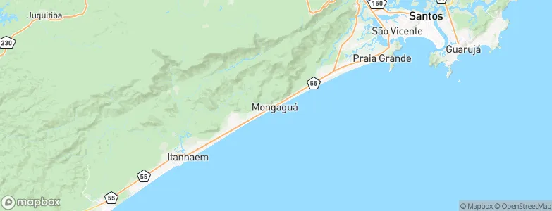 Mongaguá, Brazil Map