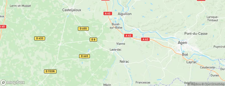 Mongaillard, France Map
