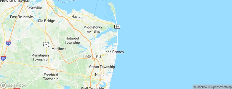 Monmouth Beach, United States Map