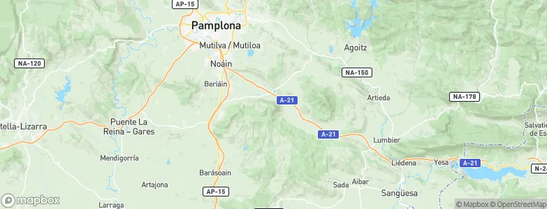 Monreal/Elo, Spain Map