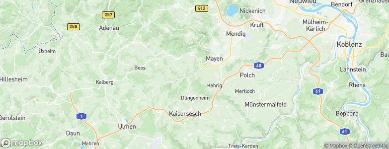 Monreal, Germany Map