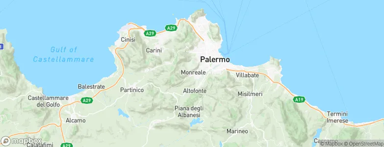 Monreale, Italy Map