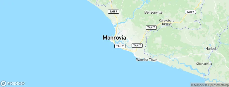 Monrovia, Liberia Map
