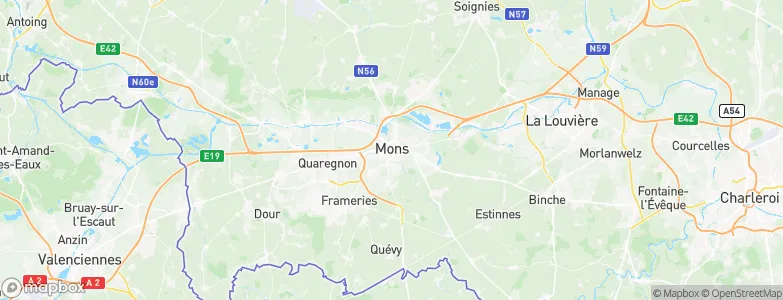 Mons, Belgium Map