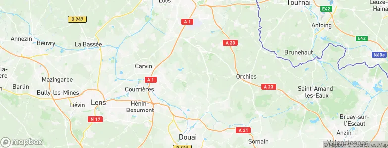 Mons-en-Pévèle, France Map