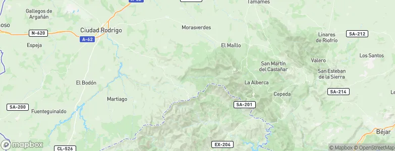 Monsagro, Spain Map