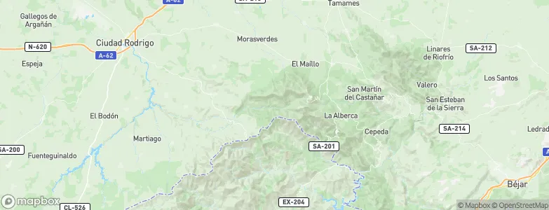 Monsagro, Spain Map