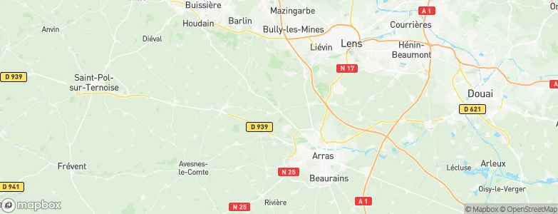 Mont-Saint-Éloi, France Map