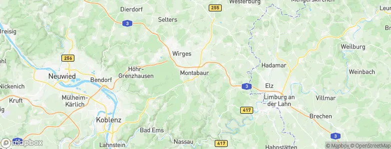 Montabaur, Germany Map