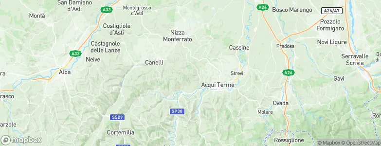 Montabone, Italy Map