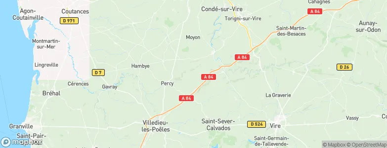 Montabot, France Map