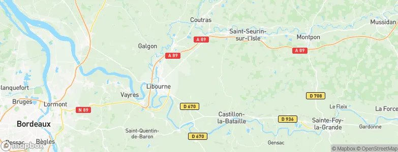 Montagne, France Map