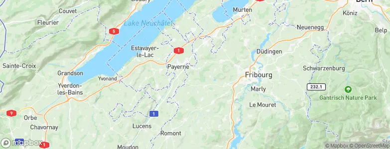 Montagny (FR), Switzerland Map