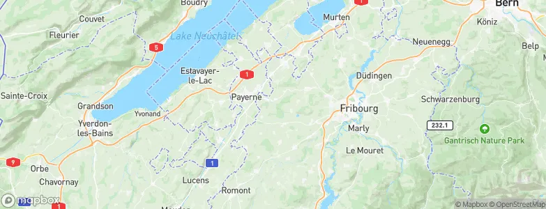 Montagny-les-Monts, Switzerland Map