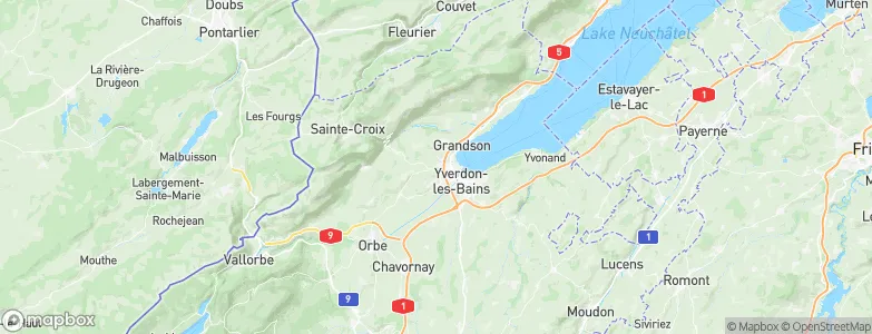 Montagny-près-Yverdon, Switzerland Map