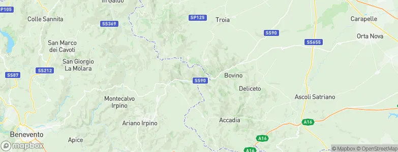 Montaguto, Italy Map