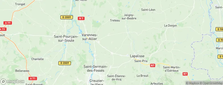 Montaigu-le-Blin, France Map