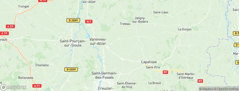 Montaigu-le-Blin, France Map