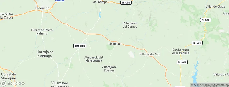 Montalbo, Spain Map