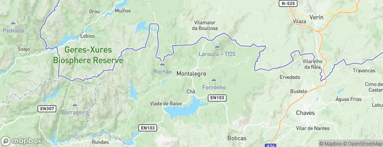Montalegre Municipality, Portugal Map