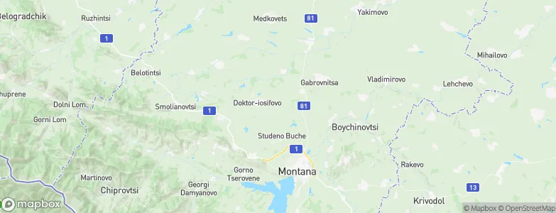 Montana, Bulgaria Map