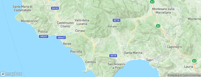 Montano Antilia, Italy Map