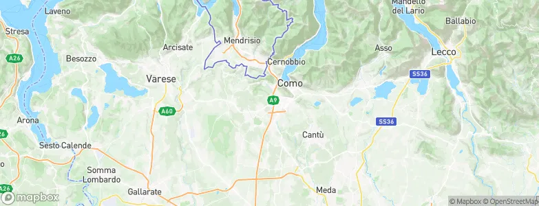 Montano Lucino, Italy Map