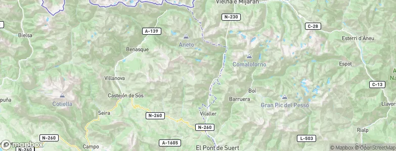 Montanuy, Spain Map