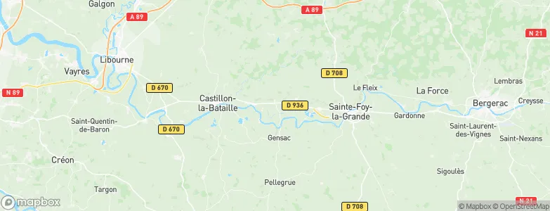 Montcaret, France Map