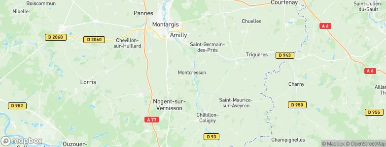 Montcresson, France Map